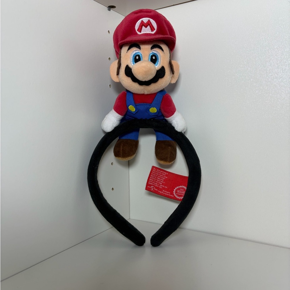 Nintendo Mario Plush Headband - Red, Blue, Black